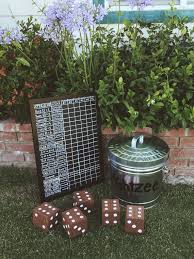 Yard Yahtzee Play The Game On A Large Scale Ha Diy Yard Games Backyard Games Backyard Fun