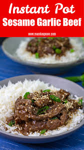 These Korean Style Beef Strips Are Melt In Your Mouth Tender And Super Tasty The Delicious Marinade With Garlic G Garlic Beef Instant Pot Recipes Pot Recipes