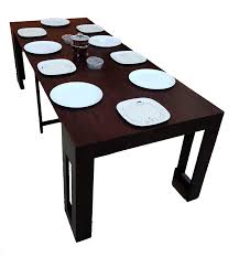 When it's not on temporary dining duty, it can serve as somewhere. Gloryfolding Modern Expandable Dining Table Plywood With Rosewood Colour Matte Finish Laminate Console To Dining Space Saving Furniture In India Amazon In Furniture