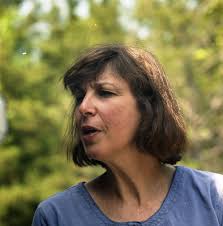 Marcia Polenberg (ceramics instructor, Narton County Community College,  Great Bend, Kansas), backyard, Kren home, Tatarrax Drive, June 13, 1997