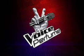 Microphone button icon on digital sound wave audio spectrum line user3824803 133 The Voice Perfumes
