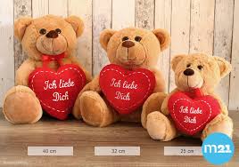 Matches21 Teddy Herzteddy Teddybar Mit Spruch Hab Dich Lieb 25 Cm Hellbraun Ebay