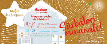 Conform ordonanței în vigoare, magazinele din centrele comerciale vor respecta programul centrului comercial. Palas Mall Promotii Program Sarbatori Auchan