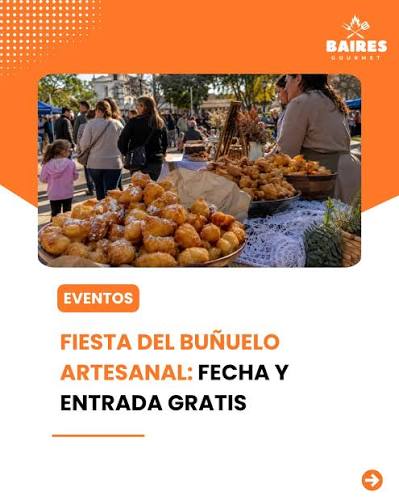 🥯🎉 Fiesta del Buñuelo Artesanal: fecha, entrada gratis y todo lo que habrá 🥯🍯 Los amantes de la gastronomía regional tienen una nueva cita en la provincia de Buenos Aires. La Fiesta