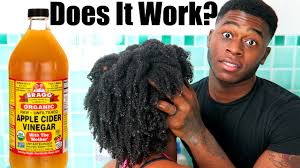 You use diluted apple cider vinegar on your strands as a way to rinse away impurities. Husband Washes My Natural Hair Apple Cider Vinegar Rinse Does It Work Youtube