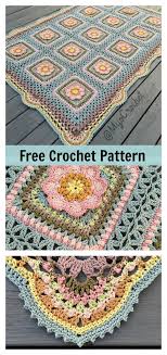 Spring rhapsody blanket cal free crochet pattern. Floral Afghan Blanket Free Crochet Pattern