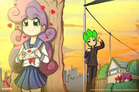1700346 3 Apple Bloom Artist Ryured Blushing City Clothes Cloud Cutie Mark Crusaders My Little Pony Pictures All My Little Pony My Little Pony Comic