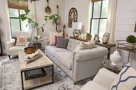 This boho farmhouse living room executes it well. 10 Modern Farmhouse Living Room Ideas Housely