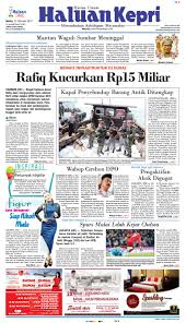 04:01 #like #komen #subscribe part 3 saya tidak digaji ini hanya sebuah hiburan untuk saudara saya yang seperjuangan dengan saya jiwa jiwa sabun. Haluan Kepri 13feb17 By Haluan Kepri Issuu