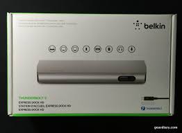 From belkin's page on the thunderbolt™ 2 express dock hd … note about dual displays: Belkin Thunderbolt 2 Express Dock Hd Is Fast Geardiary
