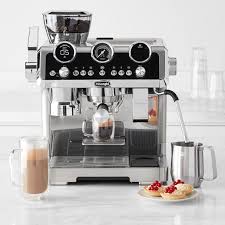 De'longhi dinamica, fully automatic bean to cup coffee machine, cappuccino, espresso coffee maker, ecam 350.75.s, silver 4.1 out of 5 stars 25 £899.99 £ 899. De Longhi La Specialista Maestro Espresso Machine Williams Sonoma
