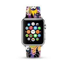 Art Paint Apple Watch Band Women Apple Watch Strap Genuine Etsy Apple Watch Band Women Genuine Leather Apple Watch Bands Women Apple Watch Bands Apple Watch