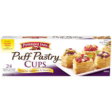 Puff pastry can be shaped and frozen for later use. Pepperidge Farm Puff Pastry Frozen Cups Pastry Dough 24 Count 9 5 Oz Box Walmart Com Walmart Com
