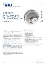 Digital fie liters remove signal. Signature Est 3x 24v Photo Electric Smoke Detector User Manual Manualzz