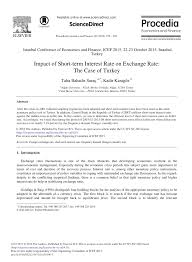 Rules means any rules made by the rules committee under section 616; Pdf Impact Of Short Term Interest Rate On Exchange Rate The Case Of Turkey