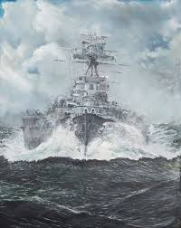 The ship was laid down on 1st september 1916 and was launched on 22nd august 1918 as the 3rd rn ship to carry this, introduced. Hms Hood Heads For Bismarck 23rd May 1941 2014 Beruhmte Kunstdrucke Fur Deine Wand