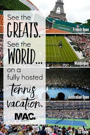 Need Gift Ideas For Tennis Players Give The Gift Of Tennis Travel Wimbledon Us Open Australian Open French Ope Australian Open Tennis Travel French Open