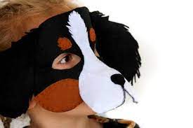 Dog Mask Pattern Diy Felt Animal Mask Party Mask Sewing Felt Animal Masks Diy Felt Animals Dog Mask