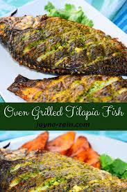 Oven Grilled Tilapia Fish Recipe Jayne Rain Recipe Grilled Tilapia Recipes Tilapia Fish Recipes Grilled Tilapia
