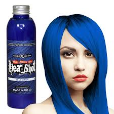Shop sally beauty for a wide assortment of semi permanent hair dye from red and black to blue and purple there is a semi permanent hair color for everyone. Blue Hair Colour Headshot Bluecifer Semi Permanent Hair Dye 150ml Amazon De Beauty