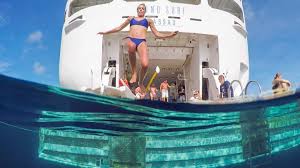 Windstarcruises The Cruise Line That Let S You Jump Off The Ship Literally Getting Stamped Cruise Travel Fun