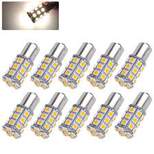 10x Warm White 27 Smd Led 1156 1141 1003 Rv Camper Trailer Interior Light Bulbs Walmart Com Walmart Com