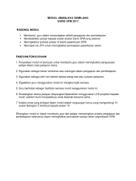 Nota sains spm tingkatan 4 tingkatan 5. Panduan Penggunaan Modul Sains Spm