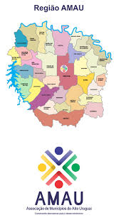 Dicas de turismo no uruguai. Mapa Amau Amau Associacao De Municipios Do Alto Uruguai