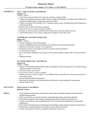 machine assembler resume samples