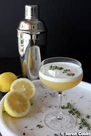 Sarah Cooks Lemon And Thyme Gin Sour Gin Sour Cocktails Lemon Cocktail