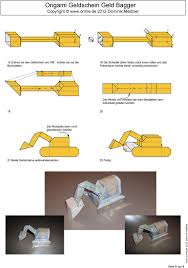 Word vorlagen kostenlos geldscheine : Origami Geldschein Bagger Pdf Free Download