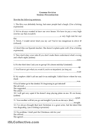 Sentence Reconstruction Sentences Paraphrase Learn English