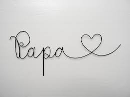 Mot En Fil De Fer Personnalisable Papa Bonne Fete Papa Decoration Murale Anniversaire Phrase Plaque Fete Des Peres Bonne Fetes Papa Bonne Fete Des Peres