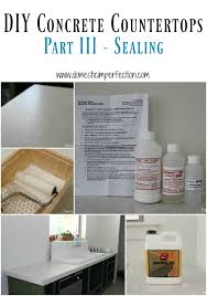 Another option is to find a company that uses uv cured concrete sealers and have them apply the finish. Diy Concrete Countertops Part Iii Sealing Domestic Imperfection