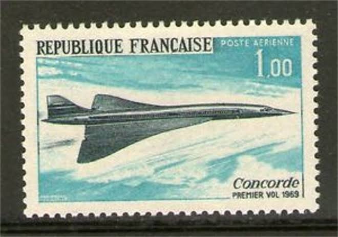 TIMBRE PA N° 43 NEUF * * - 1er VOL DU CONCORDE 1969