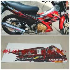 More… new desain satria fu 150. Jual Striping Satria Fu 2011 Merah Hitam Original Sgp Lestari Motor