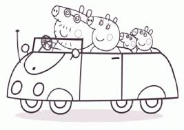 Peppa Pig Para Colorear Con Toda Su Familia