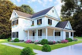 Plan 70606mk New American House Plan With L Shaped Porch And Upstairs Expansion Modern Farmhouse Plans American House Plans American House