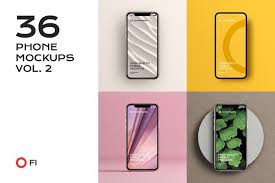 36 Iphone Device Mockup Bundle Vol 2 By Foundimages On Creativemarket In 2020 Phone Mockup Mockup Iphone