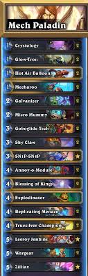Just play as the best heroes! Ben Hearthstone No Twitter I Ve Been Contemplating What Deck To Do My Monthly Rank 9 To 5 Climb I M Intrigued By Iksar S Top 5 List Specifically Mech Paladin I Compared Hsreply S Top List Vs The Blizzard Auto Complete Paladin Which Supposedly Gives You