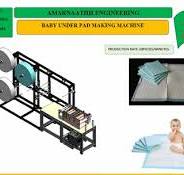Smooth Blue Disposable Underpad Making Machine, For Hospital,  Size/Dimension: International Standard