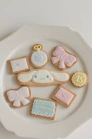 cinnamoroll cookies シナモロール キュートな料理 シナモンロールアイシング 美的食品