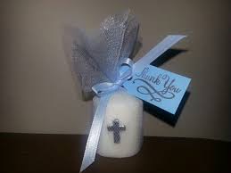 Baptism Favor Dollar Store Candles 1 89 For 30 Crosses And Michaels 2 99 Tulle 39cents Paper 1 Sta Baptism Favors Dollar Store Candles Baptism Candle