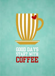 Good Days Start With Coffee Blue 8x10 Instant Download Digital Printable Poster Print Typography Art Print Jpeg Image En 2020 Cafe Cafe Au Lait Maison Du Cafe