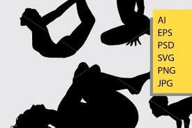 Download Pilates Sport 3 Silhouette Graphic By Cove703 Creative Fabrica Pilates Become A Photographer Silhouette SVG Cut Files