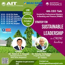 Asli promotes dialogue, understanding and better relations amongst government, business and civil. Webinar On Strategy For Sustainable Leadership In Cmsme Banking Ait Extension
