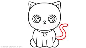 Thanks to a carefully thought out and neat sketch, the drawing itself will be proportional, and drawing it will be much easier. Cute Cat Drawing Easy Bilscreen