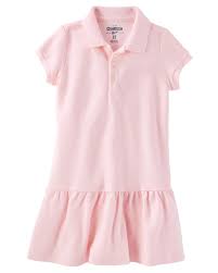 Pique Polo Uniform Dress Toddler School Uniforms Toddler Girl Dresses Affordable Girls Dresses