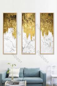 33x12 eat kitchen wall decor. Triptych Abstract Luxury Background Wall Decoration Painting Decors 3d Models Psd Free Download Pikbest