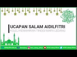 Check spelling or type a new query. Salam Aidilfitri Daripada Wakil Kolej Kemahiran Tinggi Mara Ledang Youtube